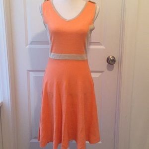 Romeo & Juliet Couture Vintage Classic Orange Knit Cashmere Like Dress Y2K Small